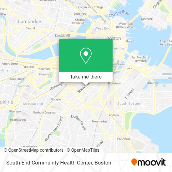South End Community Health Center map