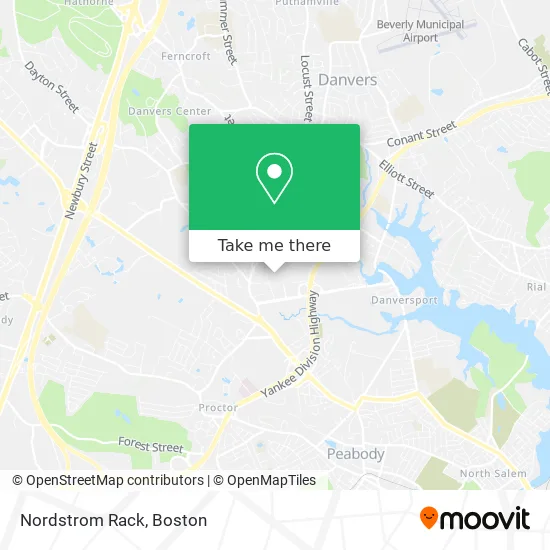 Nordstrom Rack map