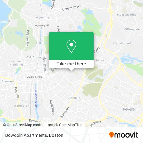 Mapa de Bowdoin Apartments