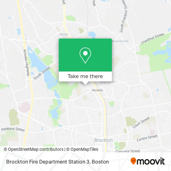 Brockton Fire Department Station 3 map