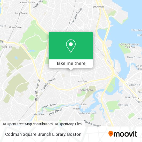 Mapa de Codman Square Branch Library