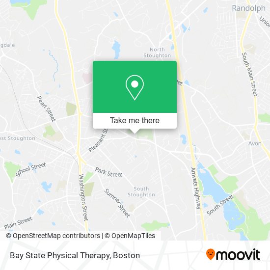 Bay State Physical Therapy map