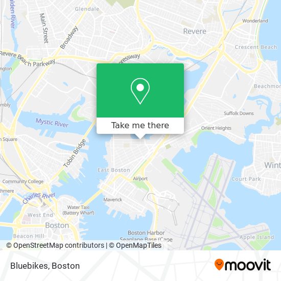 Bluebikes map