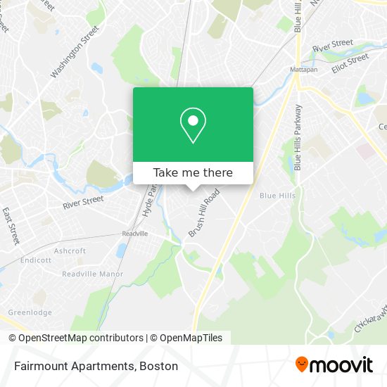 Mapa de Fairmount Apartments