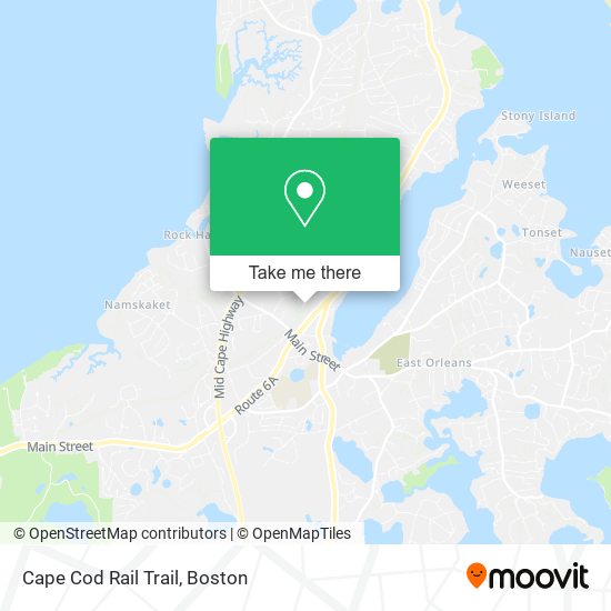 Mapa de Cape Cod Rail Trail