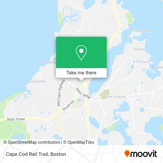 Cape Cod Rail Trail map