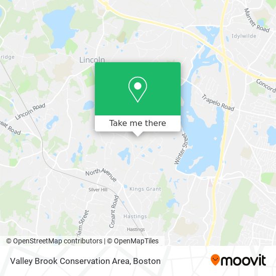 Valley Brook Conservation Area map