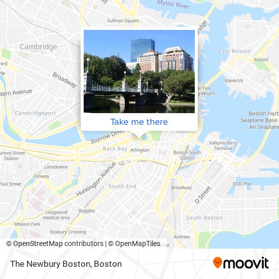 The Newbury Boston map