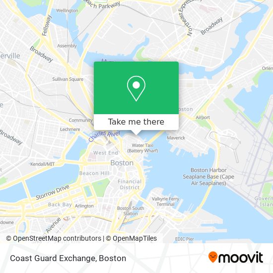 Coast Guard Exchange map