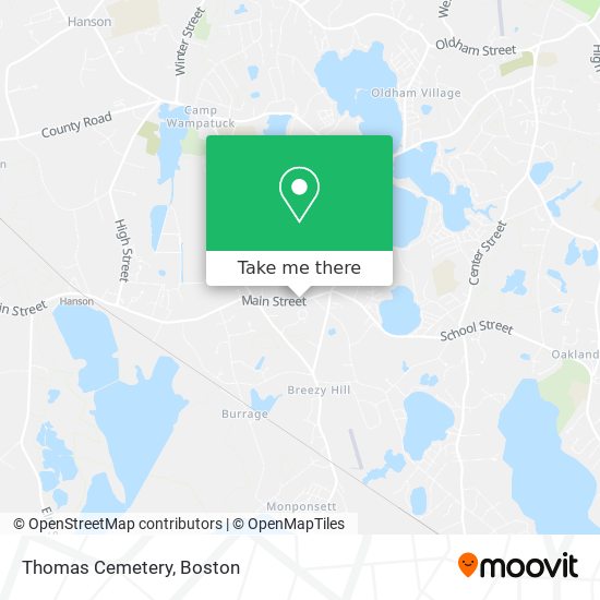 Thomas Cemetery map