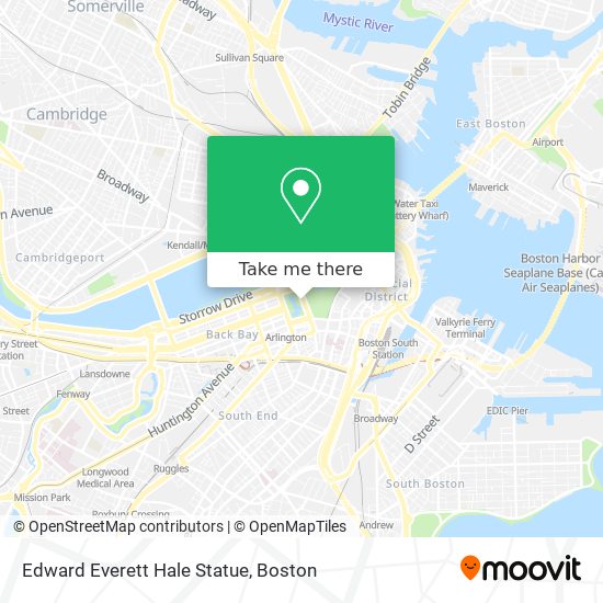 Mapa de Edward Everett Hale Statue