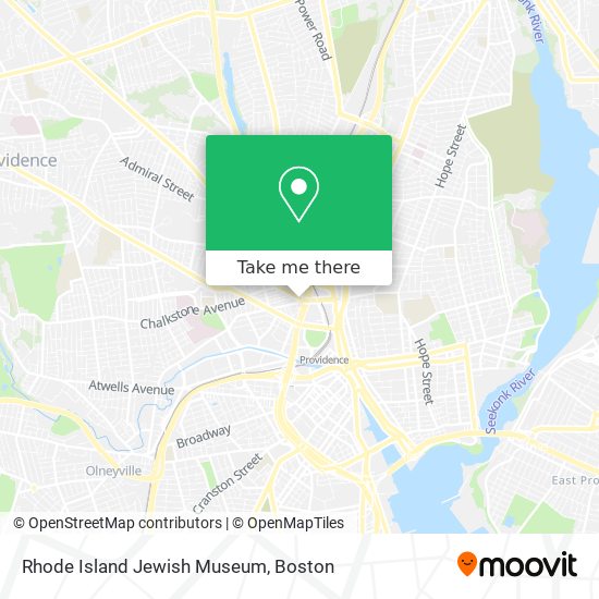 Rhode Island Jewish Museum map