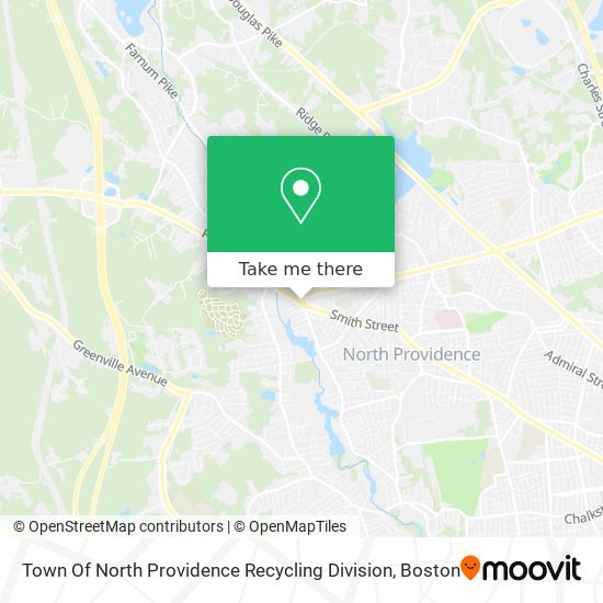 Town Of North Providence Recycling Division map