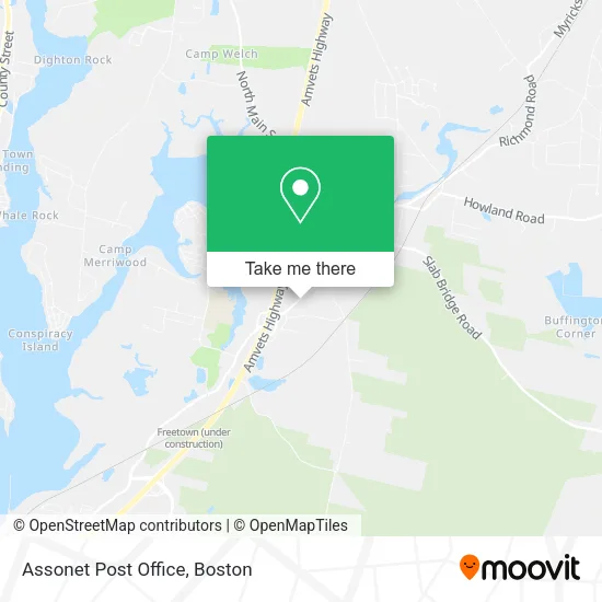 Mapa de Assonet Post Office
