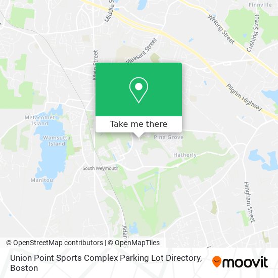 Union Point Sports Complex Parking Lot Directory map
