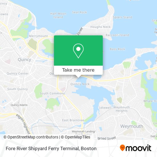 Fore River Shipyard Ferry Terminal map