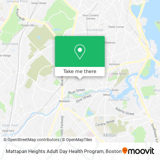 Mattapan Heights Adult Day Health Program map