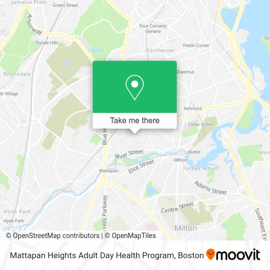Mattapan Heights Adult Day Health Program map