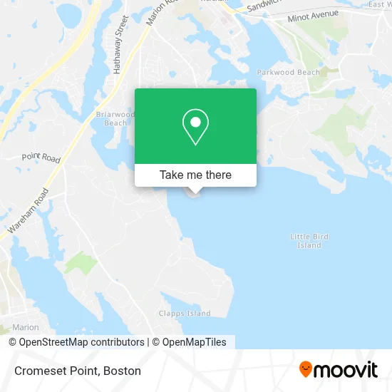 Cromeset Point map