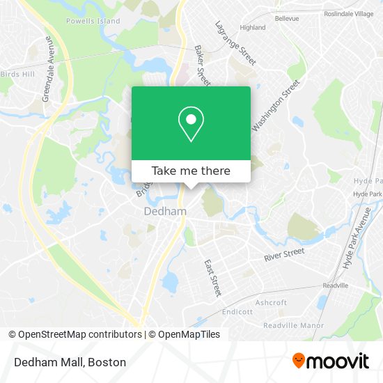 Dedham Mall map