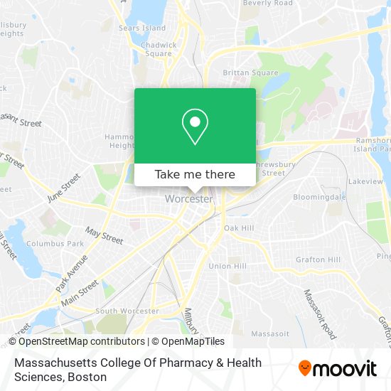 Mapa de Massachusetts College Of Pharmacy & Health Sciences