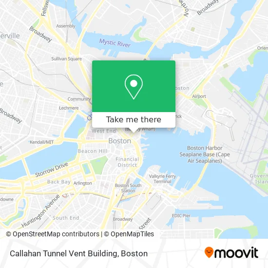 Callahan Tunnel Vent Building map