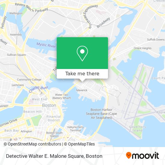 Detective Walter E. Malone Square map