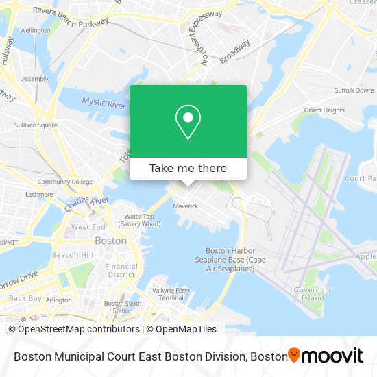 Boston Municipal Court East Boston Division map