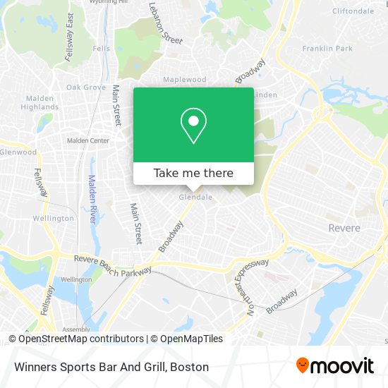 Winners Sports Bar And Grill map