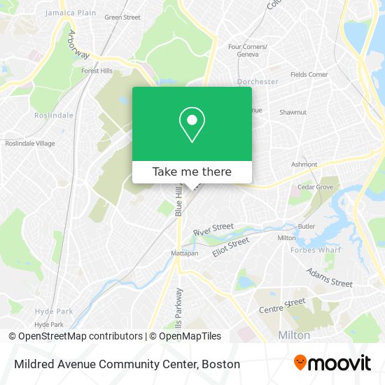 Mildred Avenue Community Center map