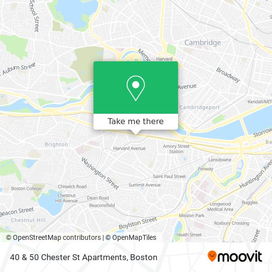 Mapa de 40 & 50 Chester St Apartments