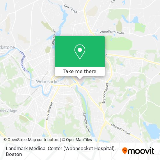 Mapa de Landmark Medical Center (Woonsocket Hospital)