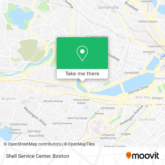 Shell Service Center map