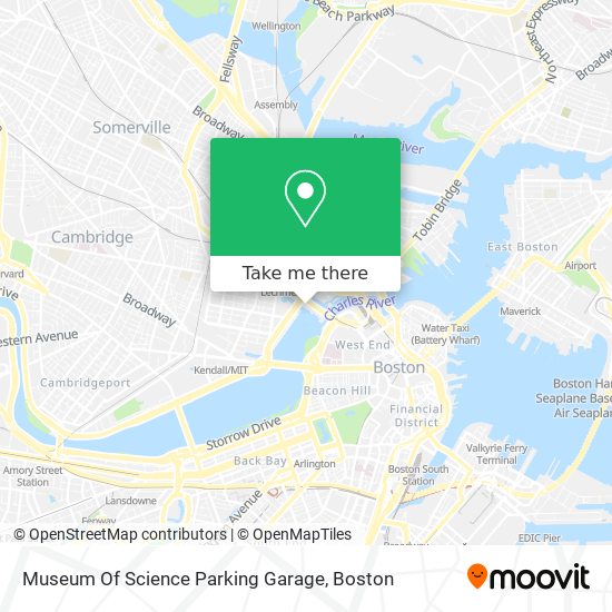 Museum Of Science Parking Garage map