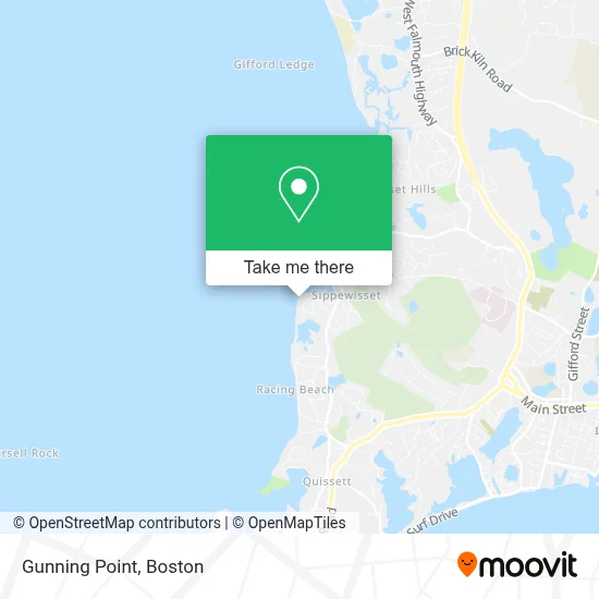 Gunning Point map