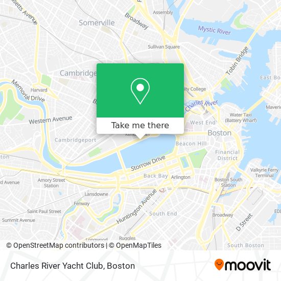 Mapa de Charles River Yacht Club