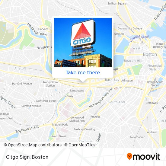 Mapa de Citgo Sign