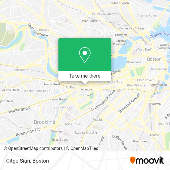 Citgo Sign map