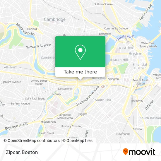 Zipcar map