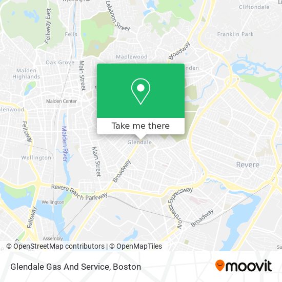 Glendale Gas And Service map