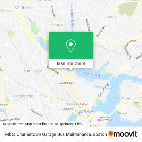 Mapa de Mbta Charlestown Garage Bus Maintenance