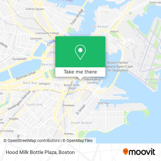 Hood Milk Bottle Plaza map