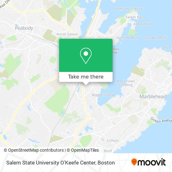 Salem State University O'Keefe Center map