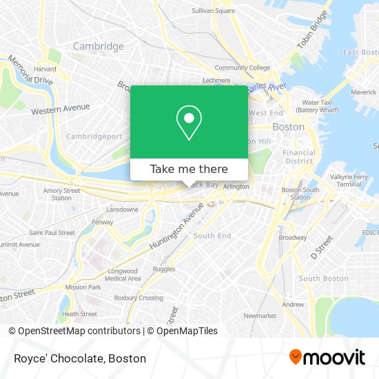 Royce' Chocolate map