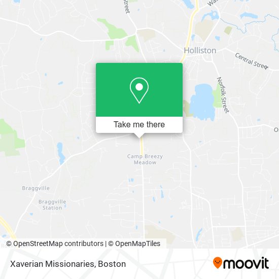 Xaverian Missionaries map