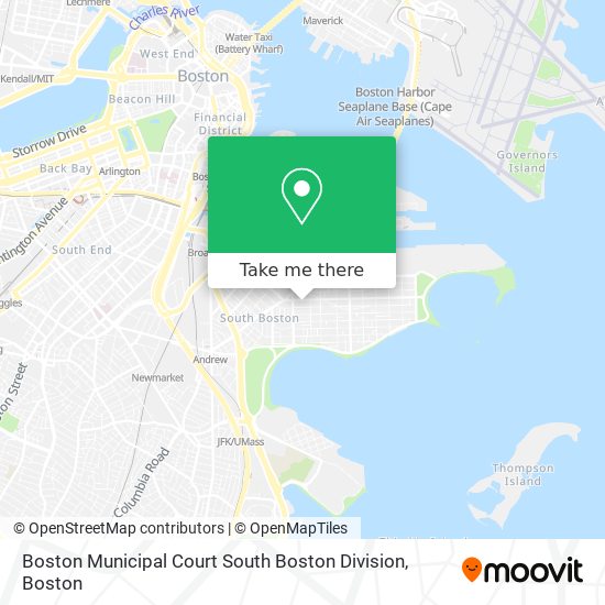 Boston Municipal Court South Boston Division map