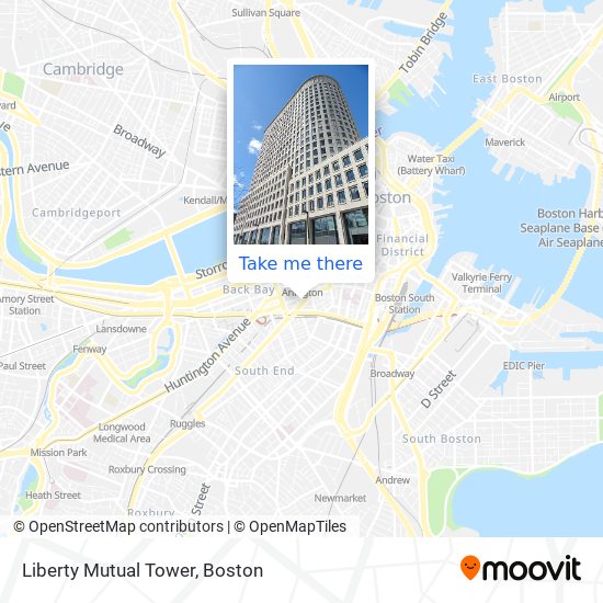 Mapa de Liberty Mutual Tower