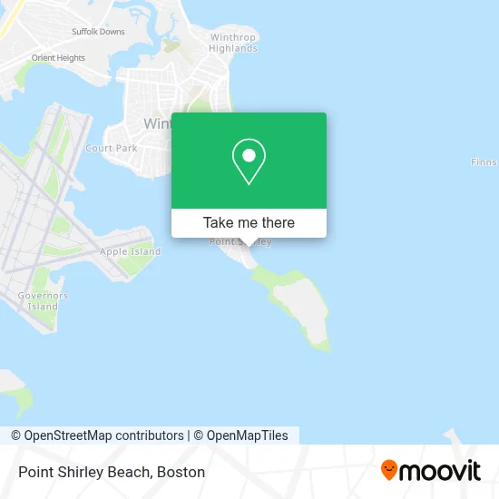 Point Shirley Beach map