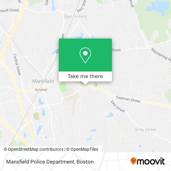 Mapa de Mansfield Police Department