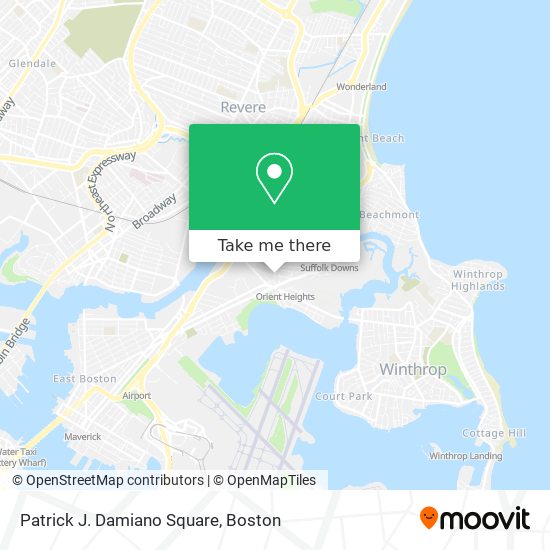 Mapa de Patrick J. Damiano Square